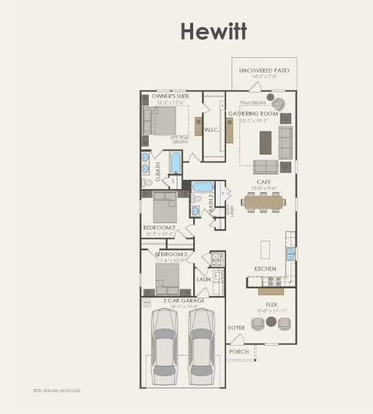 Pulte Homes, Hewitt floor plan