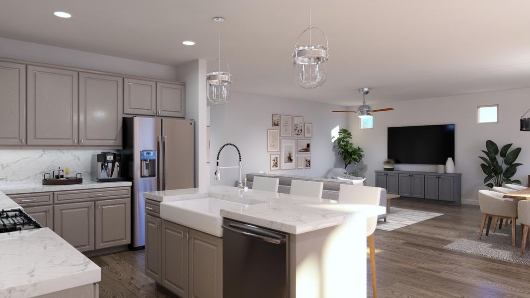 Kitchen | Wrightson | Wildera – Peak Series | New Homes in San Tan Valley, AZ | Landsea Homes