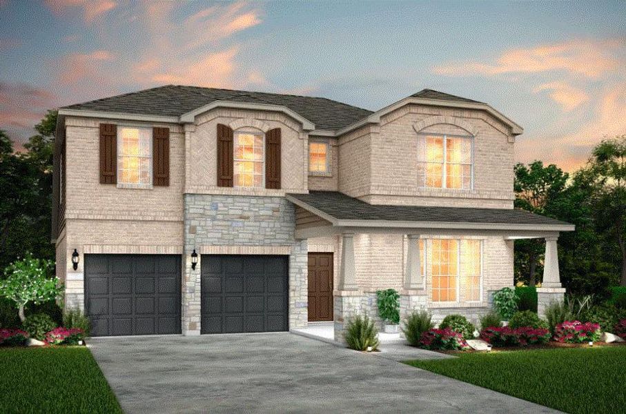 New construction Single-Family house 11825 Quintana Roo Trl, Manor, TX 78653 Albany- photo