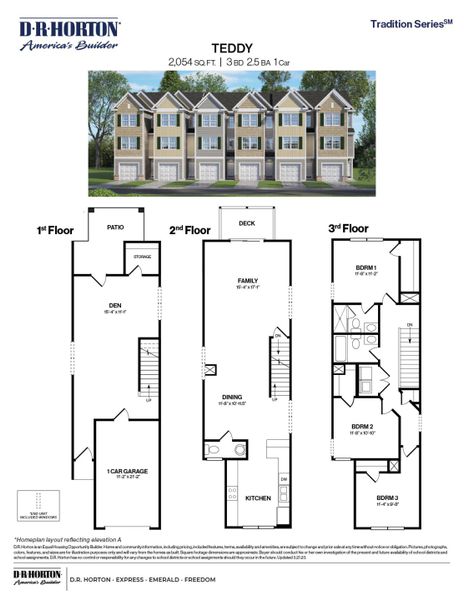 New construction Townhouse house Teddy, 4118 Trevino Drive, Durham, NC 27704 - photo