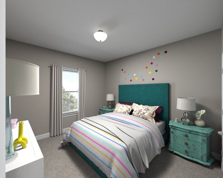Secondary bedrooms offer the kids plenty of space to grow and make their own.