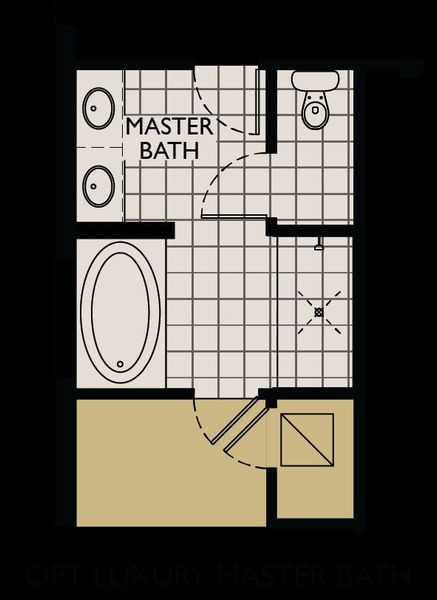 Sandalwood floor plan option luxury master bath William Ryan Homes Tampa