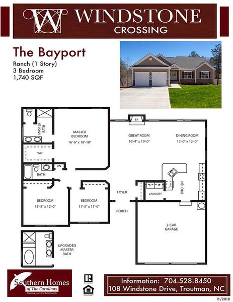 New construction Single-Family house The Bayport, 113 Windstone Crossing Drive, Troutman, NC 28166 - photo