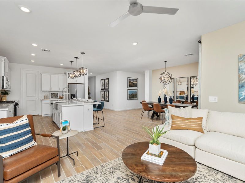 Living Room in Lark Floorplan at Silva Farms