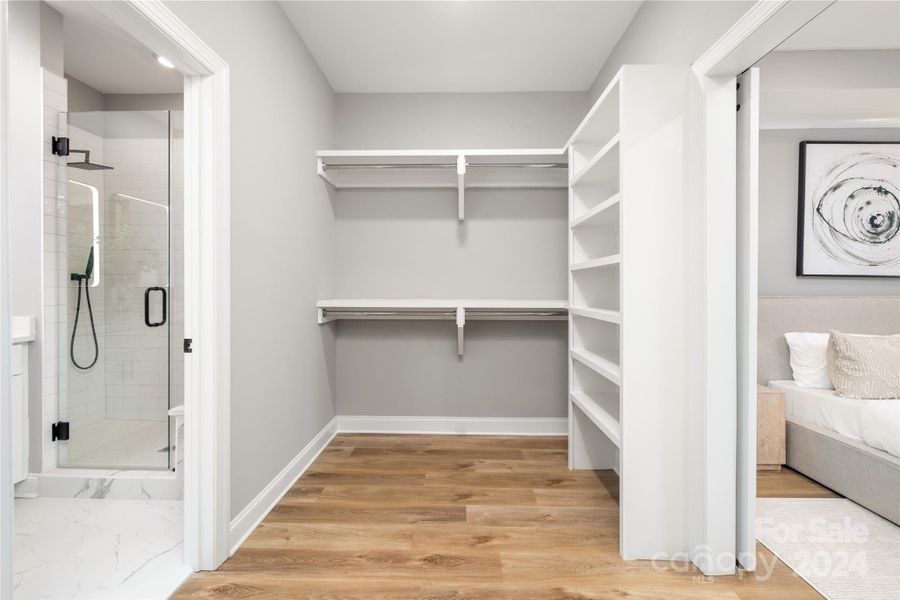 Walk-In Closet with Built-Ins