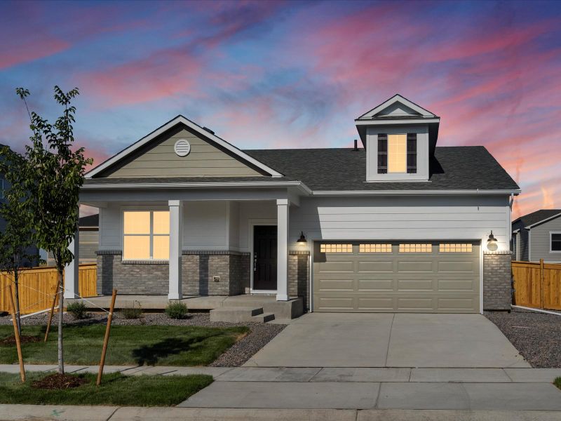 Deercreek exterior image taken at a Meritage Homes community in Commerce City, CO.