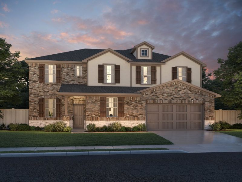 New construction Single-Family house The Frontier (C560), 176 Bartlett Peak Lane, Dripping Springs, TX 78620 - photo