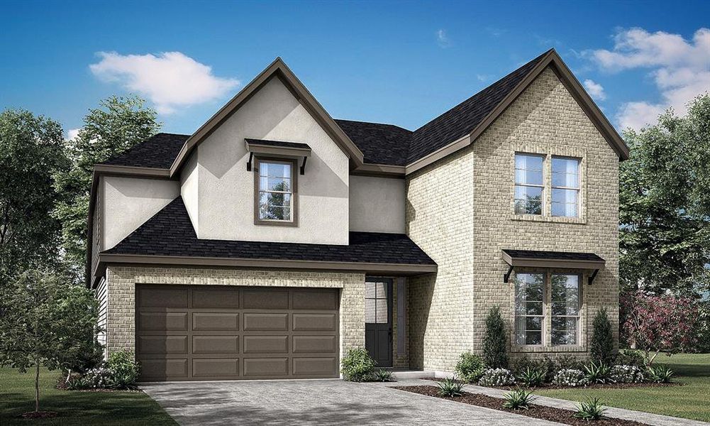 Monte Carlo plan by Newmark Homes is a new and striking 2 story home for our 50 ft lots around 2800 square feet.