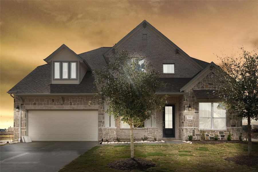 New construction Single-Family house 3141 Wickfield Pass Lane, League City, TX 77573 Hathaway Homeplan- photo