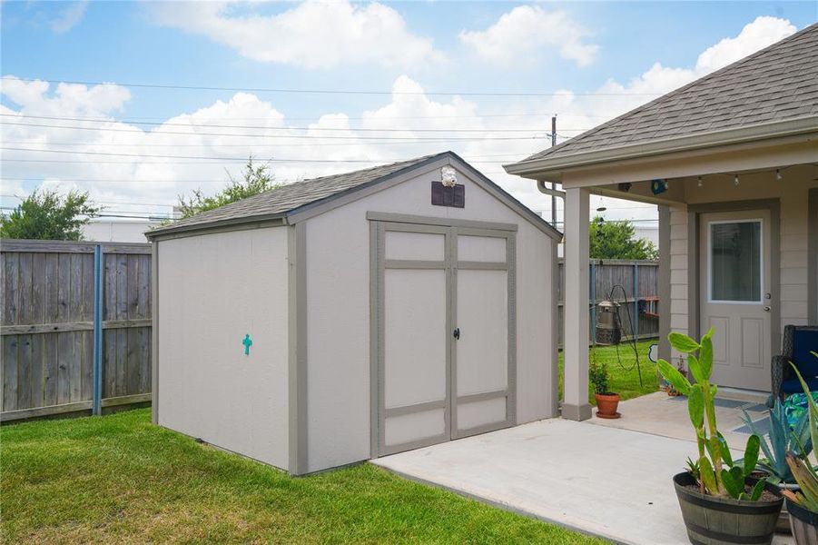 New storage shed