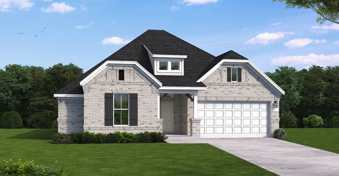 New construction Single-Family house Spearman (2074-HV-45), 31703 Harmony Heights Lane, Hockley, TX 77447 - photo