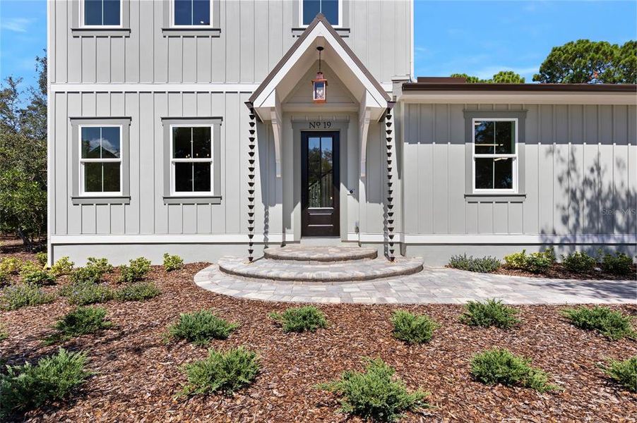 Rain Chains at Front Entry