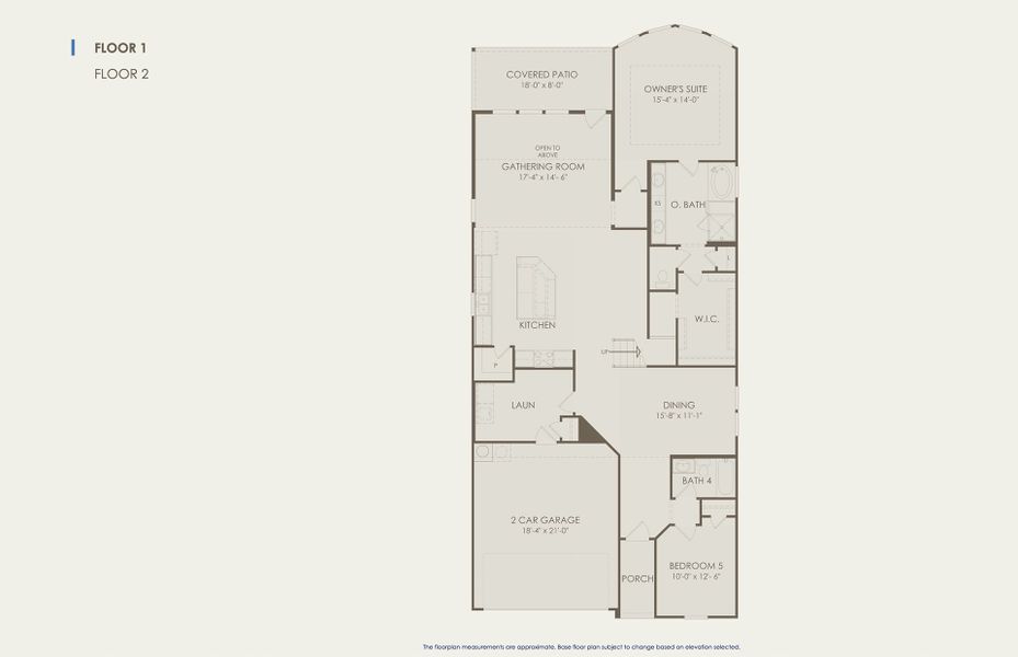 Woodland Floor Plan, Quick Move-In Home, Floor 1