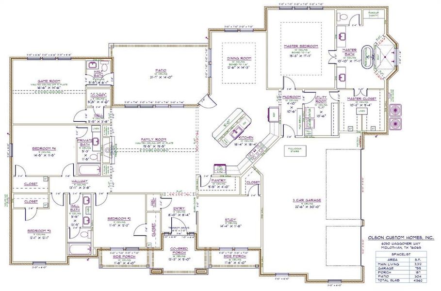 Custom floorplan