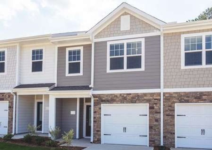 New construction Townhouse house Bradford A, 6938 Eddy Point Lane, Raleigh, NC 27616 - photo