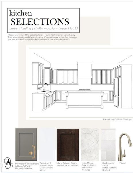 Kitchen selections