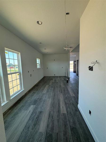 view from back door into Kitchen