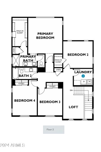 Floor Plan 3523, Floor 2