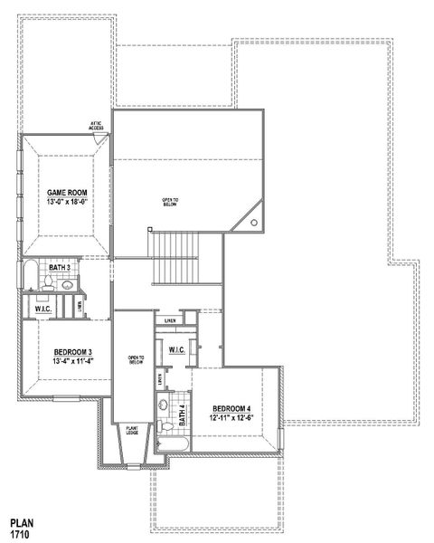 Plan 1710 2nd Floor