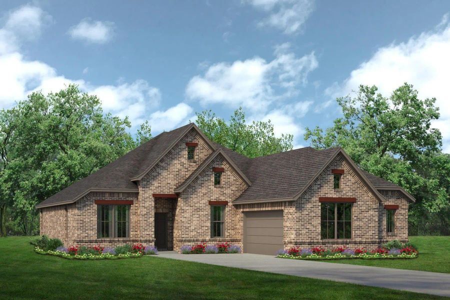 Elevation D | Concept 2267 at Lovers Landing in Forney, TX by Landsea Homes