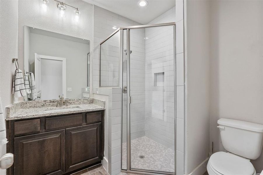 Full bath, with walk-in shower.