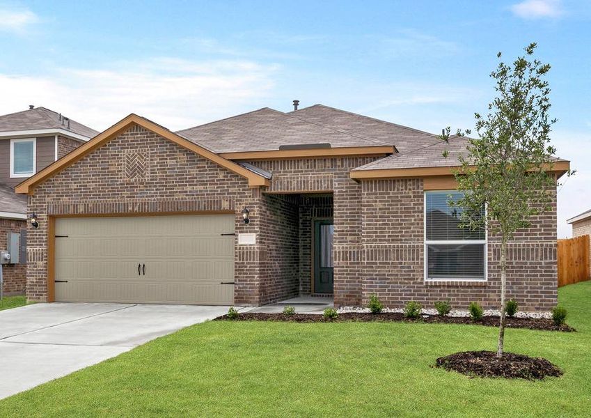 The Reed is a beautiful one-story brick home.