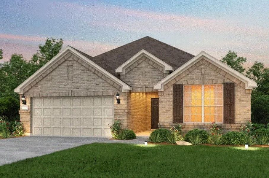 Pulte Homes, McKinney elevation A, rendering