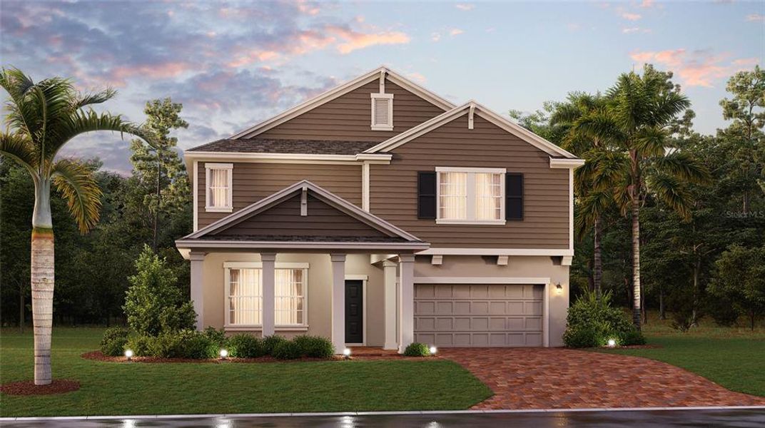 New construction Single-Family house 7121 Dilly Lake Avenue, Groveland, FL 34736 Peabody- photo