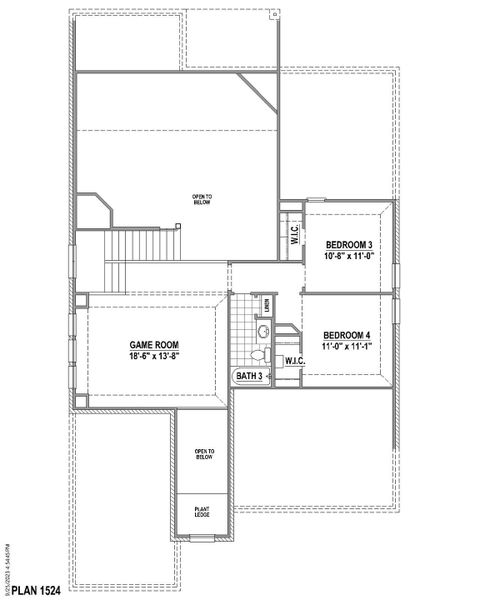 Plan 1524 2nd Floor