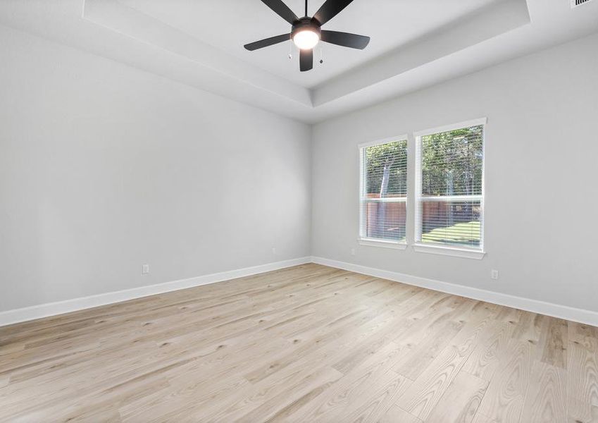 The master bedroom provides peace and privacy.