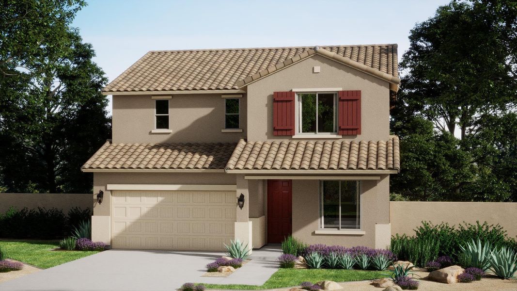 Spanish Elevation | Antelope | Wildera – Canyon Series | New Homes in San Tan Valley, AZ | Landsea Homes