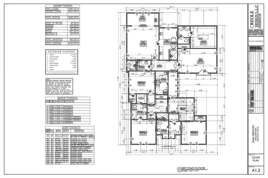 Second floor blueprint