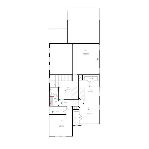 W/S #70660 / BG #3: 2nd Floor