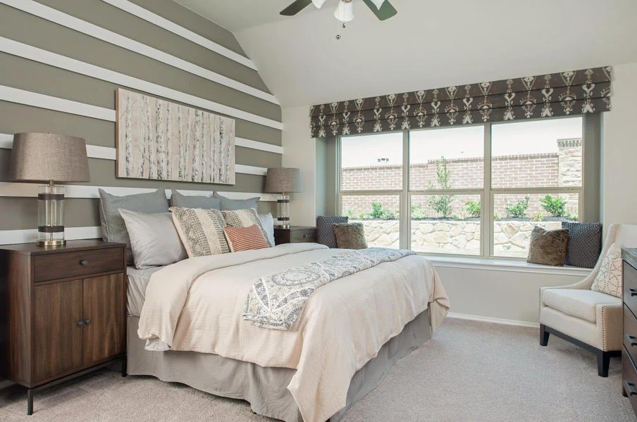 Primary Bedroom | Concept 1849 at Silo Mills - Select Series in Joshua, TX by Landsea Homes