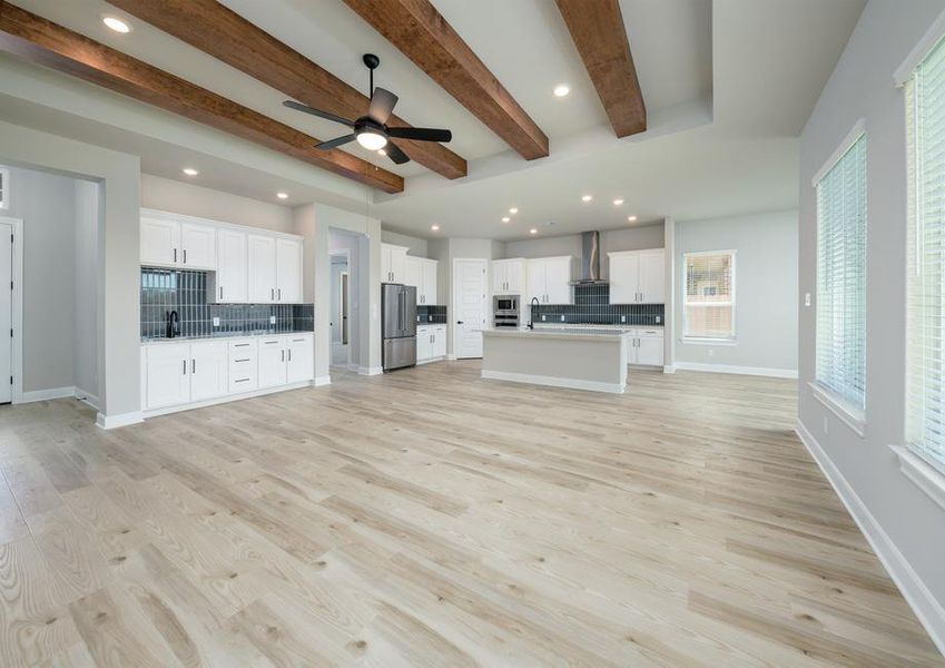 From the beams on the ceiling to the wet bar in the living room, no detail was overlooked.