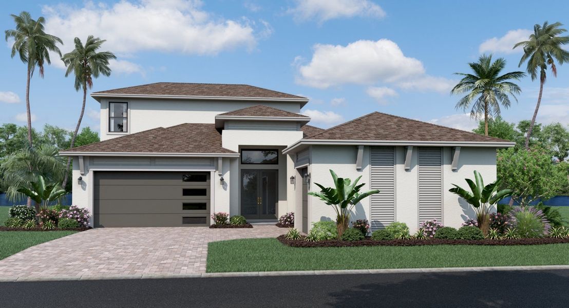 New construction Single-Family house Egret 2 (Flight Collection), 9274 Sanders Tree Loop, Wesley Chapel, FL 33545 - photo