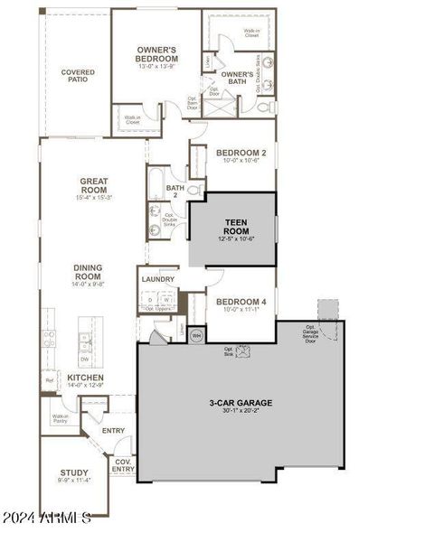 New construction Single-Family house 708 S Strahan Lane, Casa Grande, AZ 85122 Sunstone- photo