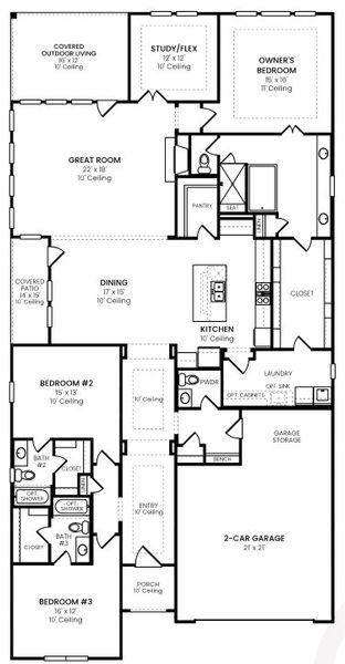 New construction Single-Family house Plan 4522, 4210 Old Rosebud Lane, Prosper, TX 75078 - photo