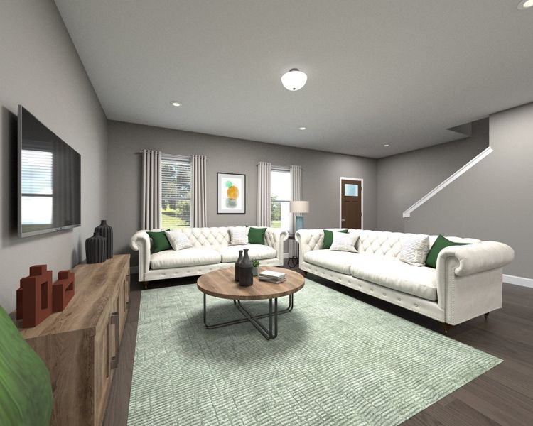 Spend time with friends and family in the Lewiston's bright, open-concept living space.