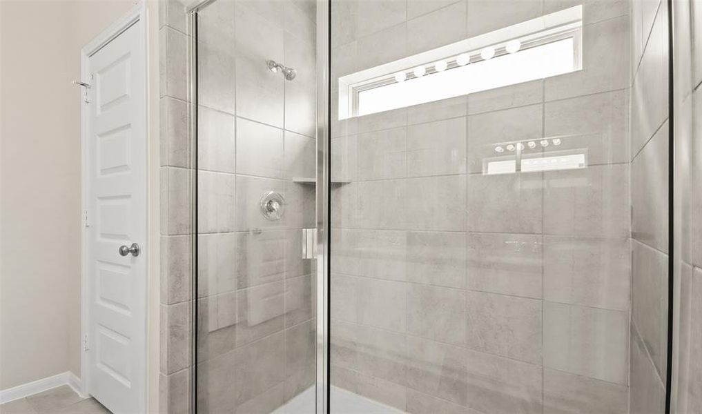Luxurious owner's ultra spa shower (*Photo not of actual home and used for illustration purposes only.)
