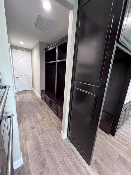 Kitchen featuring light hardwood / wood-style floors