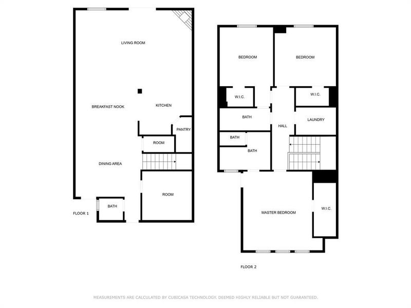 Mirror image of the floor plan of 14828 Spica Ct.