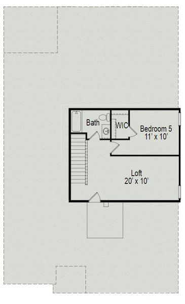 The Davenport II Opt 2nd Floorplan with Bed 5 Bath 3