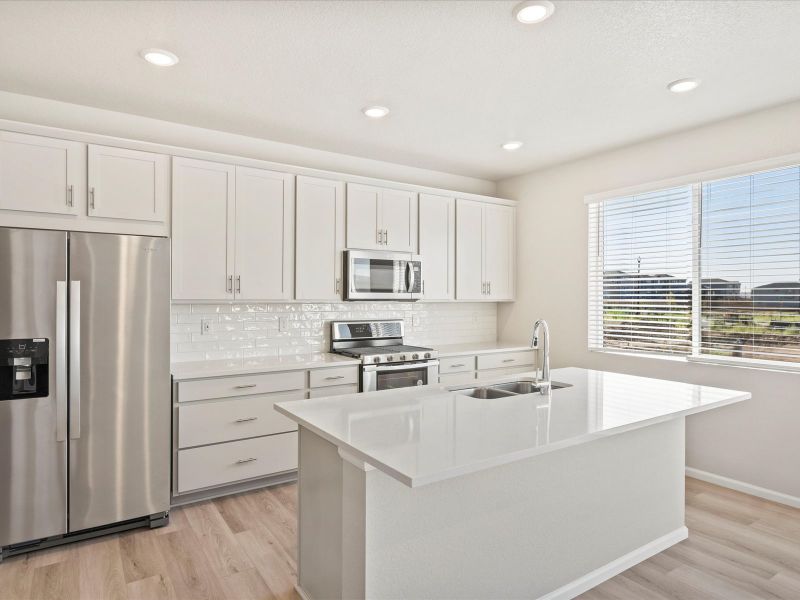 The Waterton floorplan interior image taken at a Meritage Homes community in Commerce City, CO.