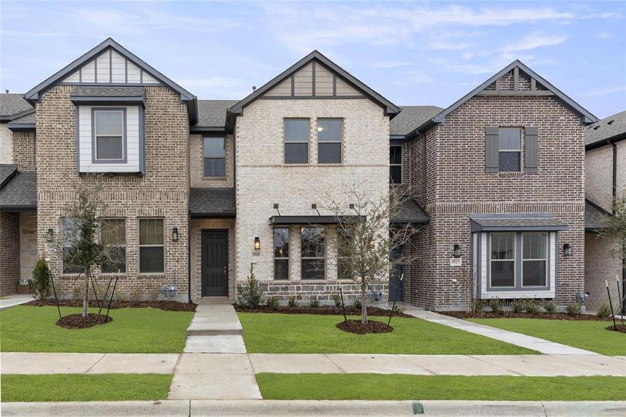 New construction Townhouse house 5909 Baritone Court, Sachse, TX 75048 Columbia Homeplan- photo