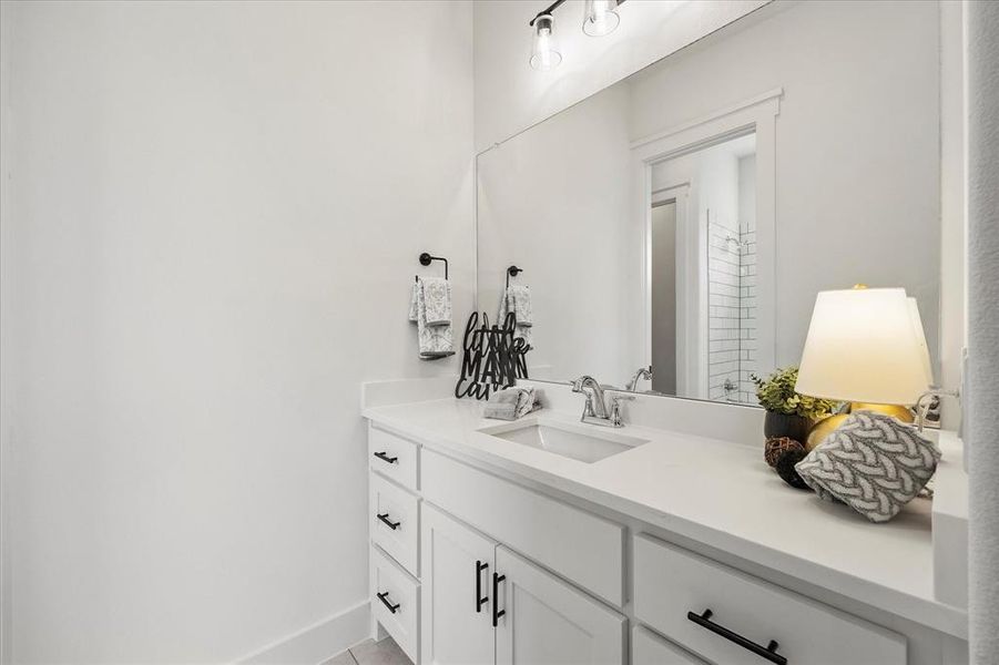 Bathroom with vanity