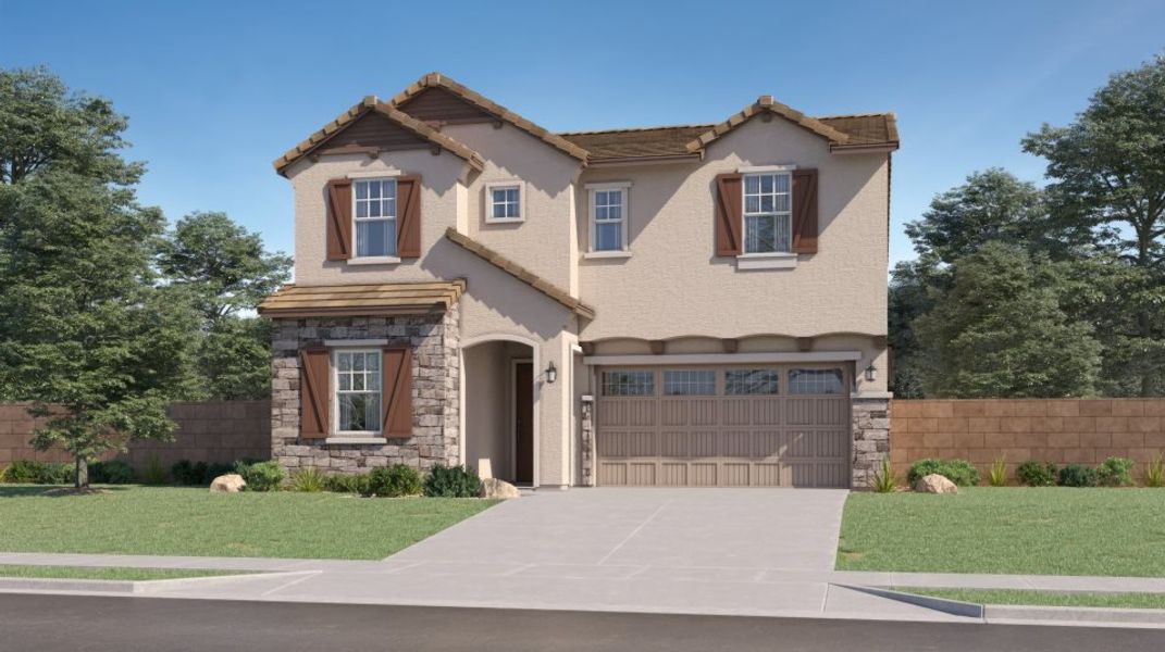 New construction Single-Family house Carlsbad Plan 3526, 8340 E. Petra Ave., Mesa, AZ 85212 - photo