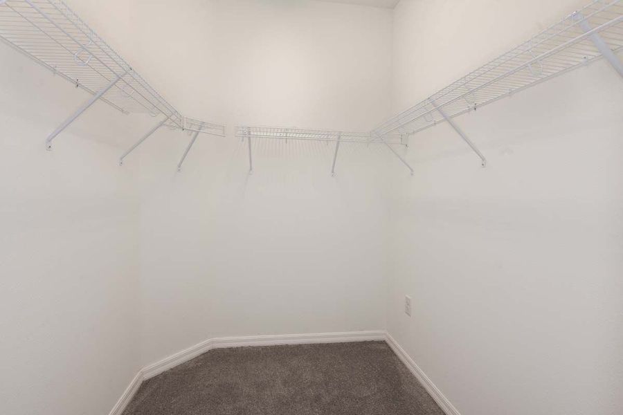 Juno home plan owner's suite walk-in closet William Ryan Homes Tampa