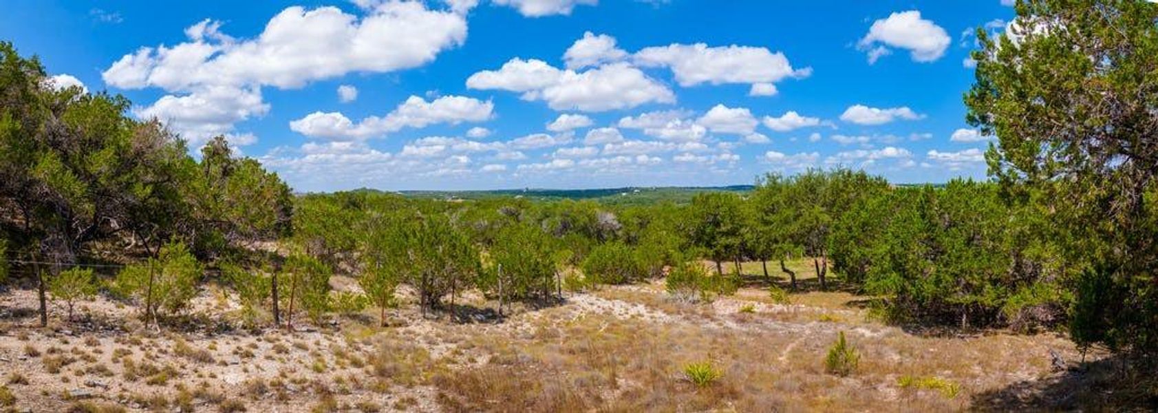 Fabulous, peaceful Hill Country views from the back property line