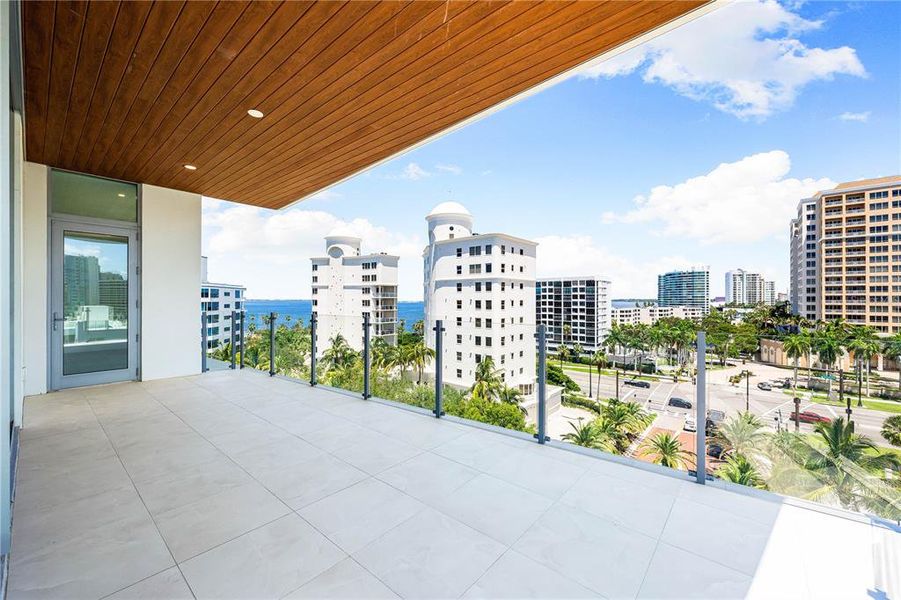 Main balcony overlooking Sarasota Bay.